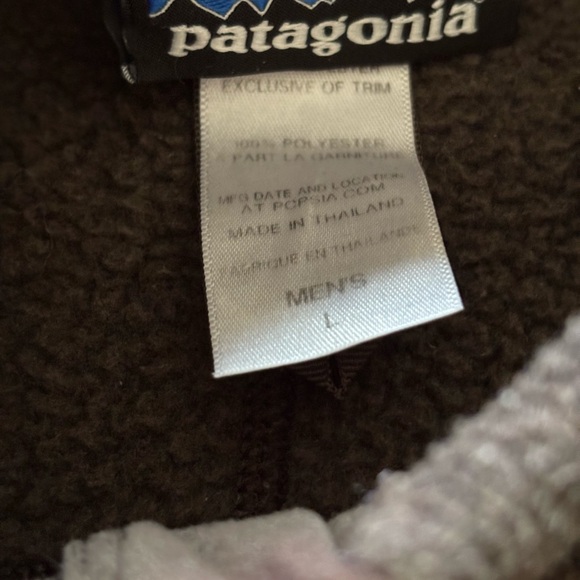 Patagonia better sweater 1/4 zip pullover mens size large two tone - Picture 3 of 4